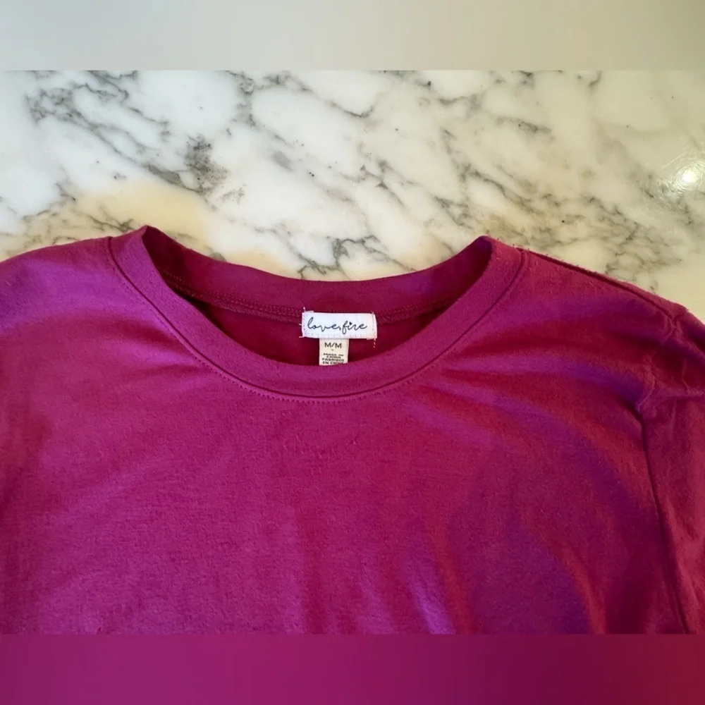NWOT Love Fire Burgundy body suit Medium - Picture 4 of 4